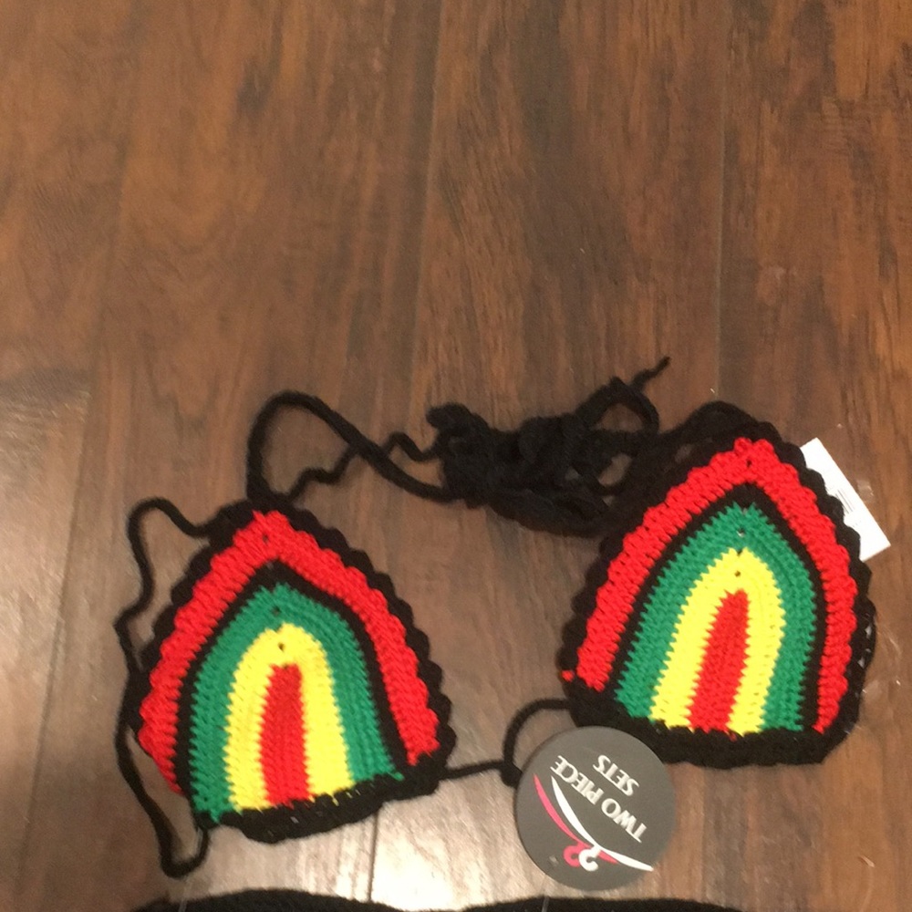 Julia two set crochet beach bra & skirt
